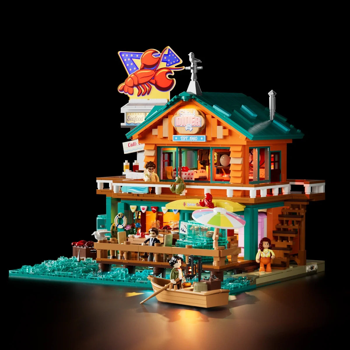 Restaurant de fruits de mer des années 60, vue 3