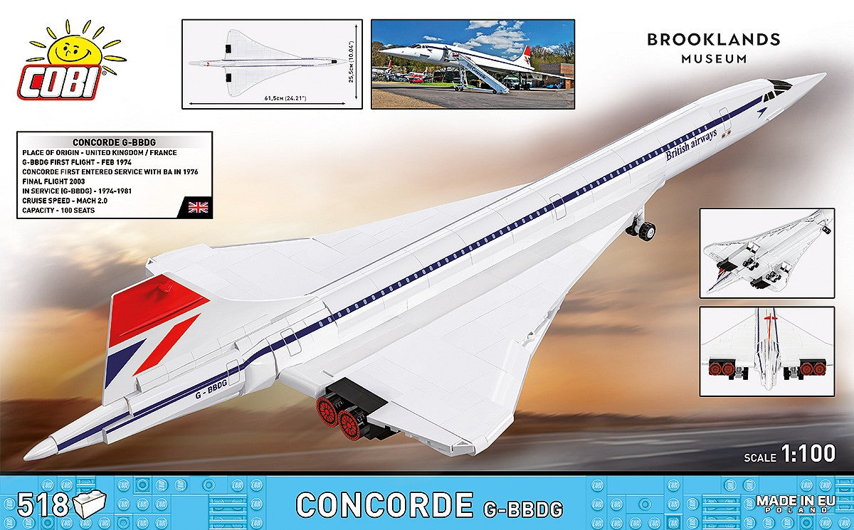 Avion de ligne supersonique à aile delta, échelle 1:100, vue 5