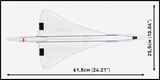 Avion de ligne supersonique à aile delta, échelle 1:100, vue 6