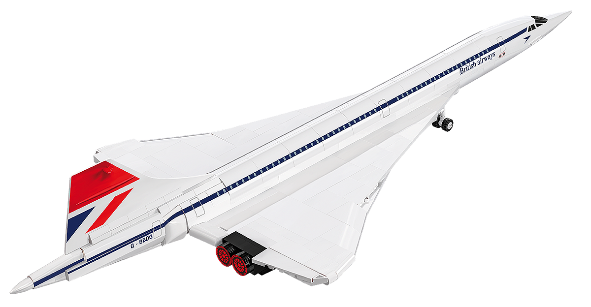 Avion de ligne supersonique à aile delta, échelle 1:100, vue 3