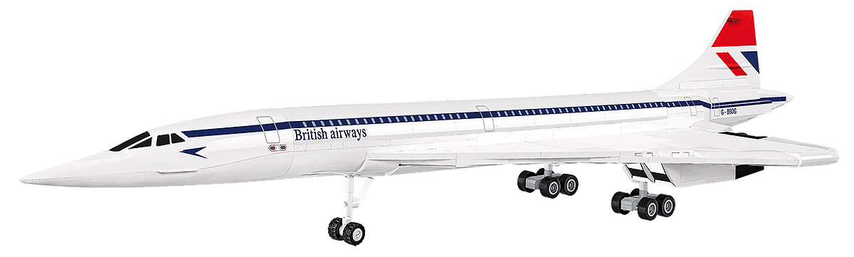 Avion de ligne supersonique à aile delta, échelle 1:100, vue 2