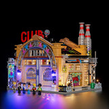 Usine reconvertie en salle de concert, avec lumières, vue principale