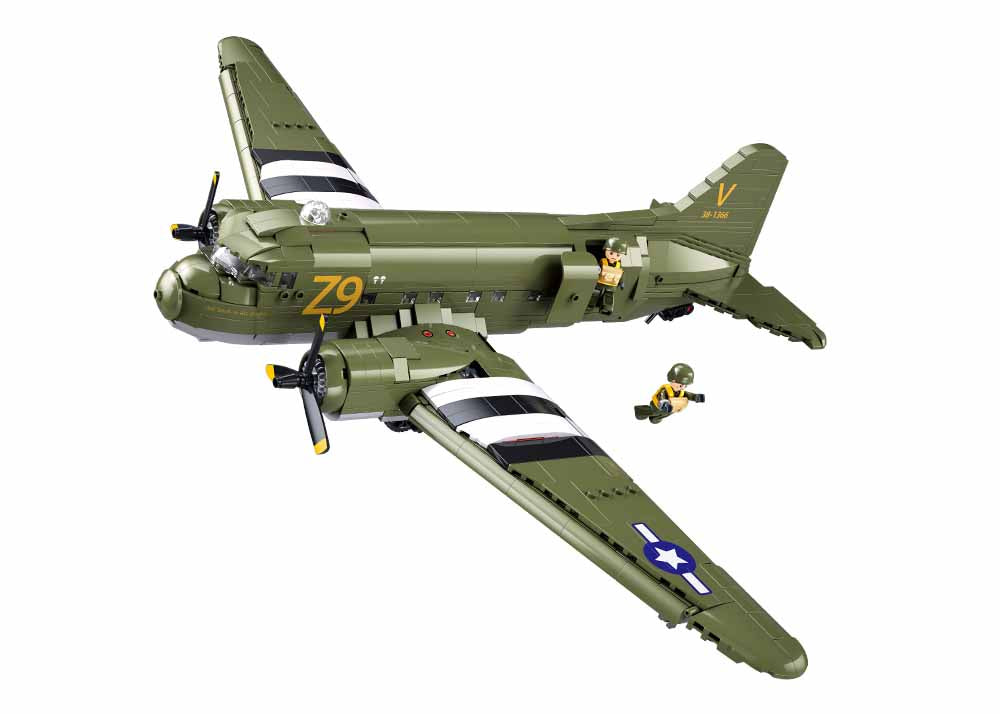 Avion de transport bimoteur de 1943, échelle 1:44, vue principale