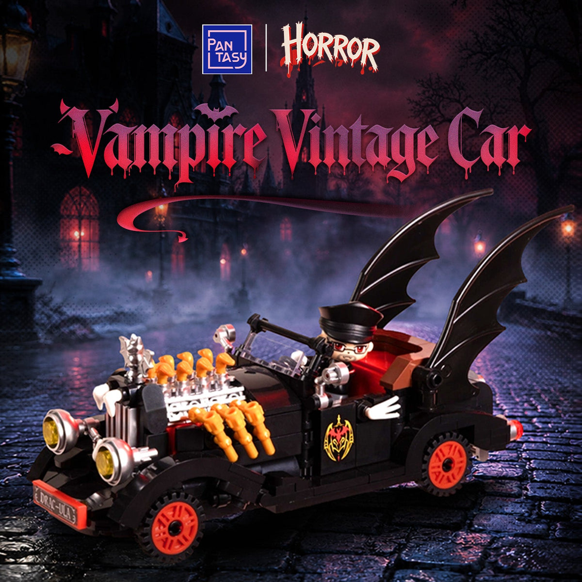 Voiture ancienne du vampire, vue 2