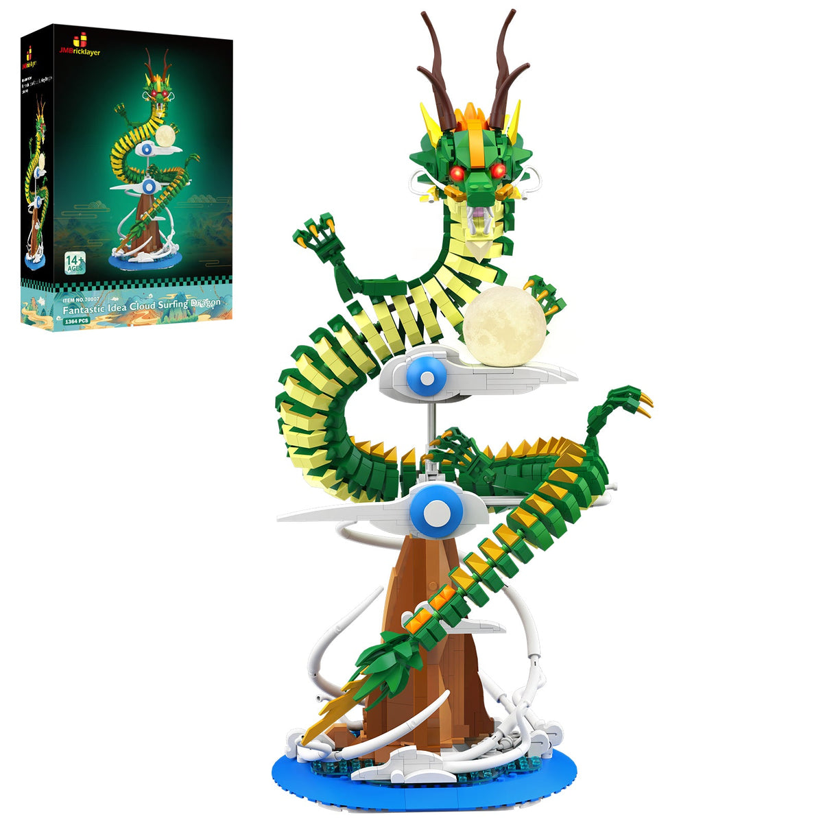 Dragon dans les nuages, vue principale