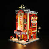 Théâtre à balcons, avec lumières, vue principale