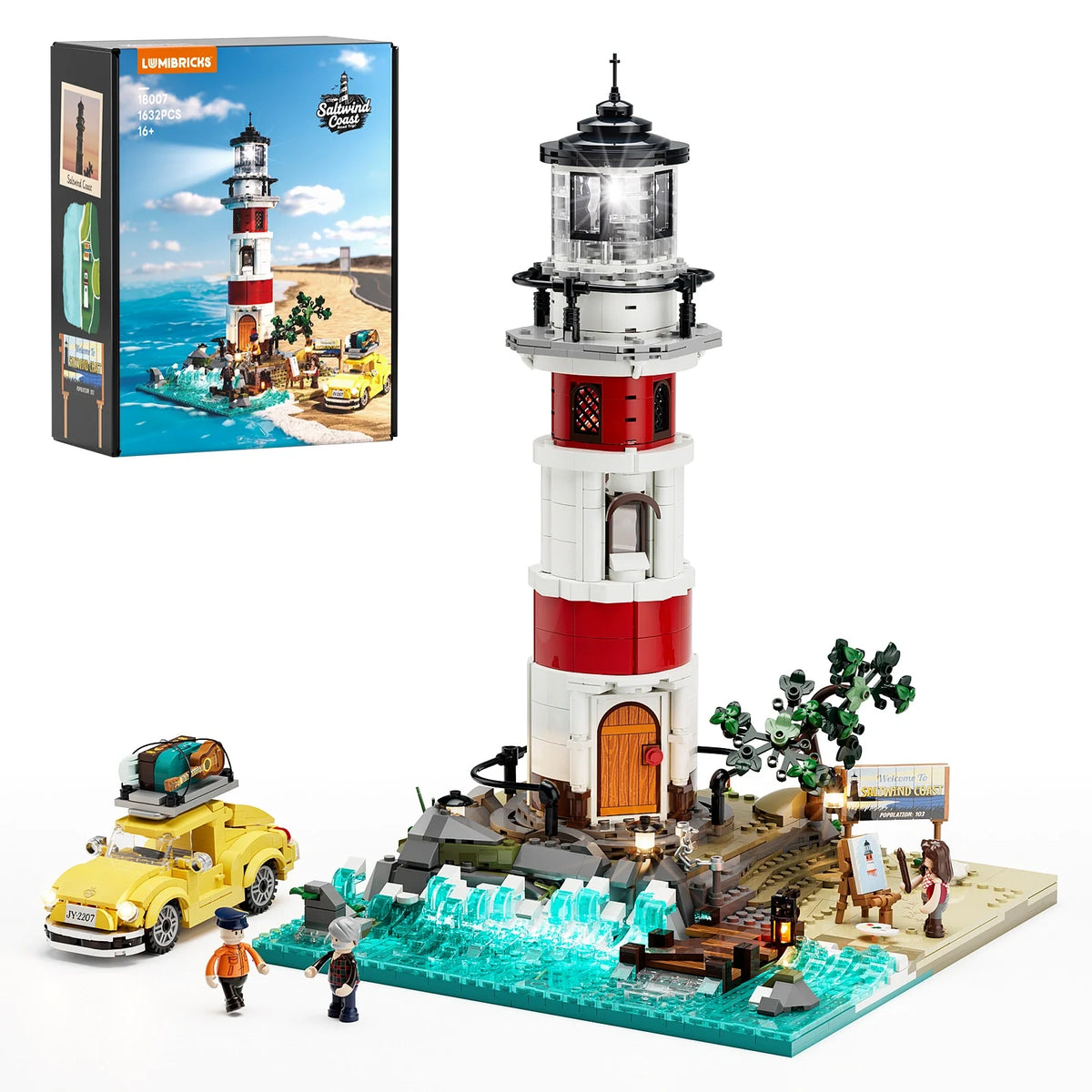 Phare au lever du soleil, vue 3