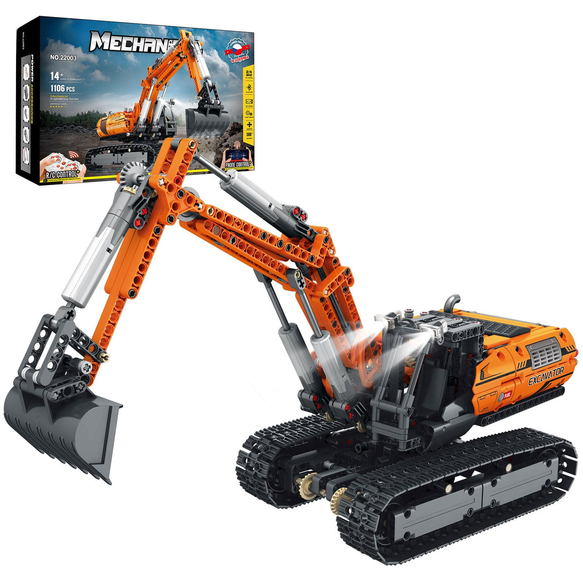 Pelleteuse compacte télécommandée, vue principale