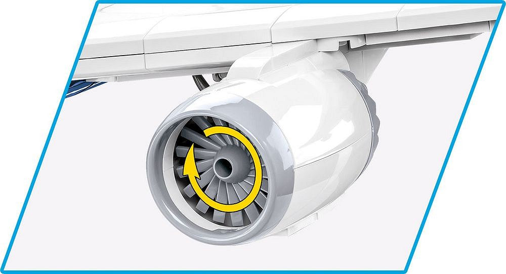 Avion de ligne long-courrier, échelle 1:110, vue 7