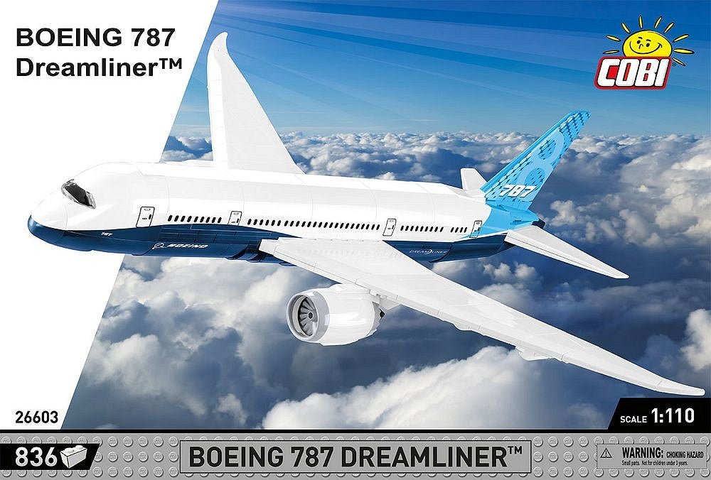 Avion de ligne long-courrier, échelle 1:110, vue 3