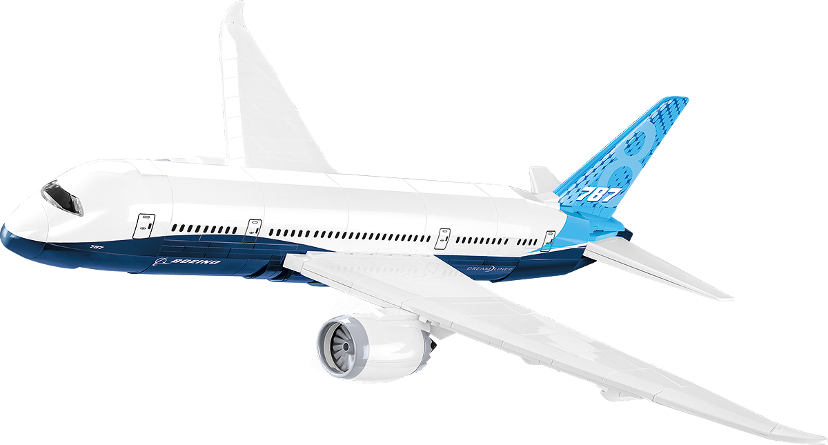 Avion de ligne long-courrier, échelle 1:110, vue principale