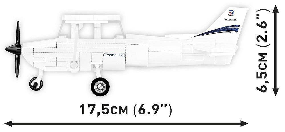 Petit avion de tourisme blanc à aile haute, vue 4