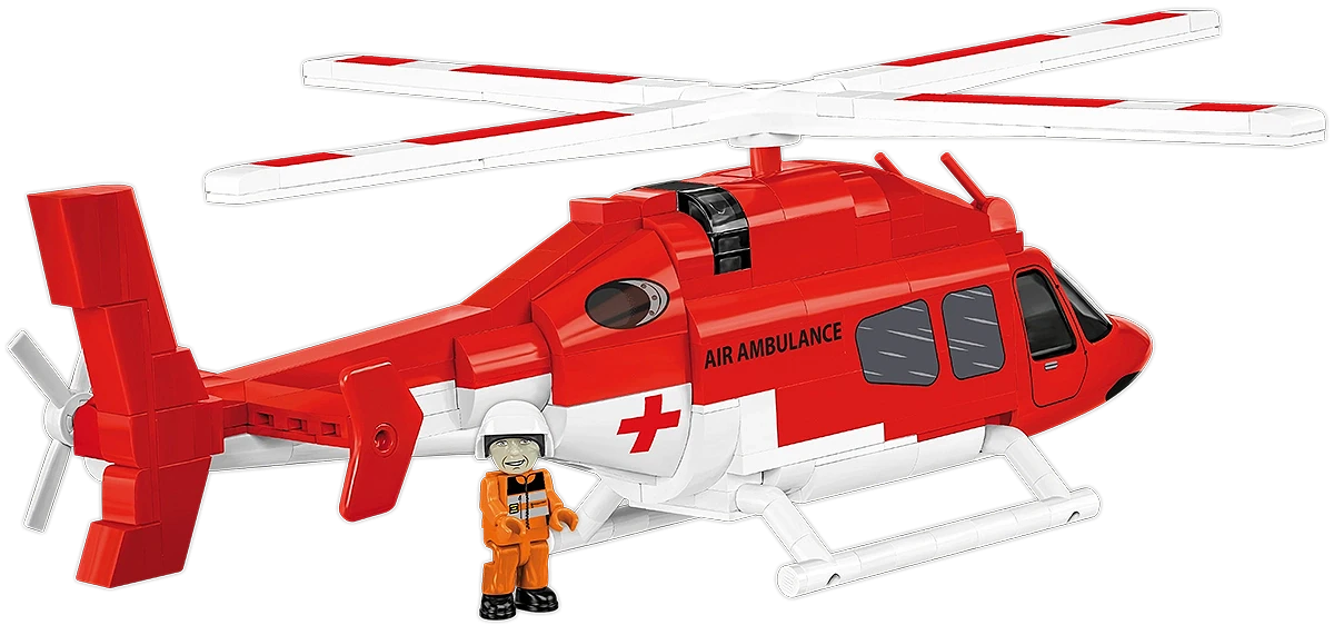 Hélicoptère d'ambulance aérienne, échelle 1:48, vue 2