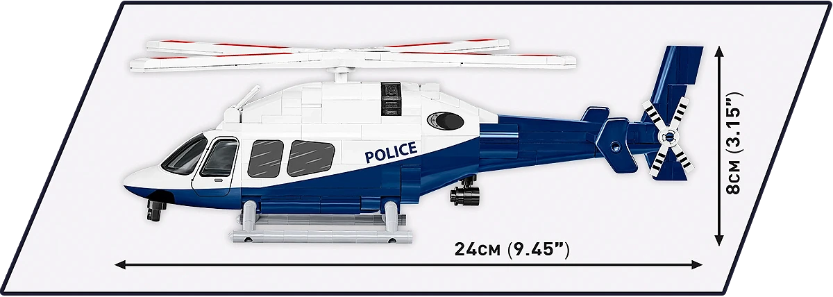 Hélicoptère de police, échelle 1:48, vue 6