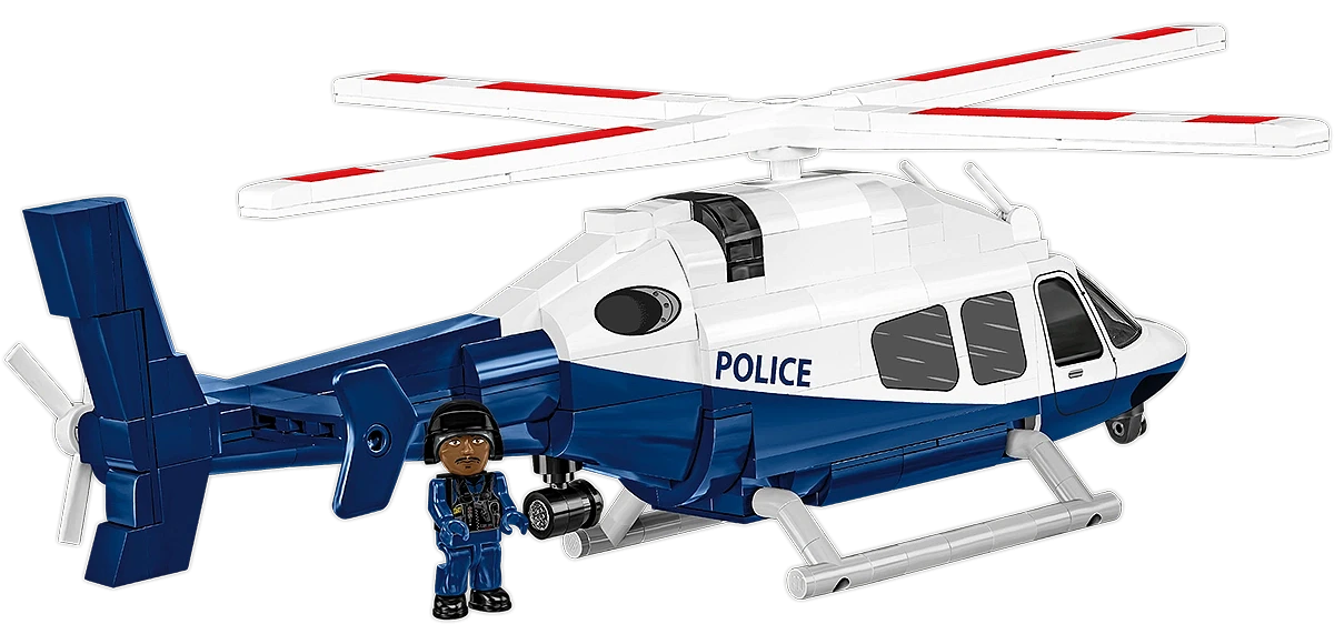 Hélicoptère de police, échelle 1:48, vue 3