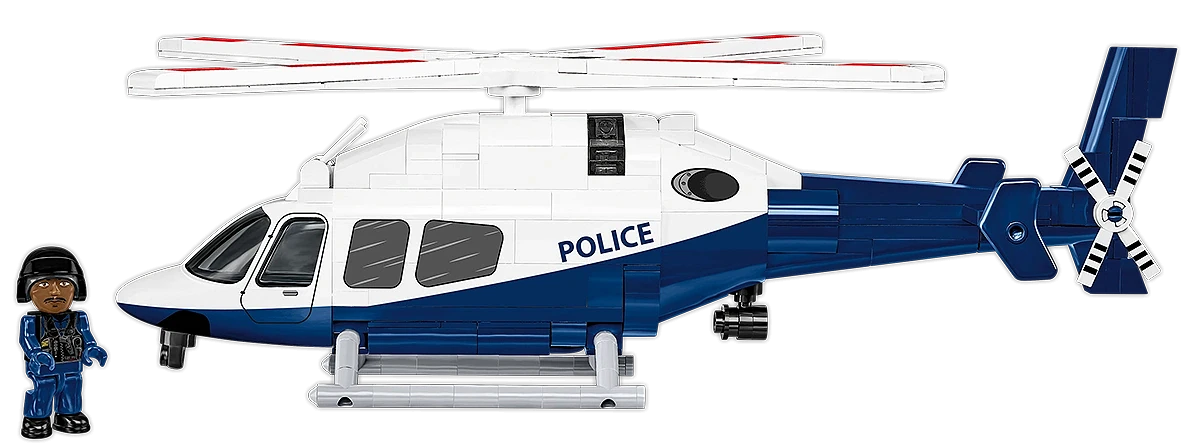 Hélicoptère de police, échelle 1:48, vue 2