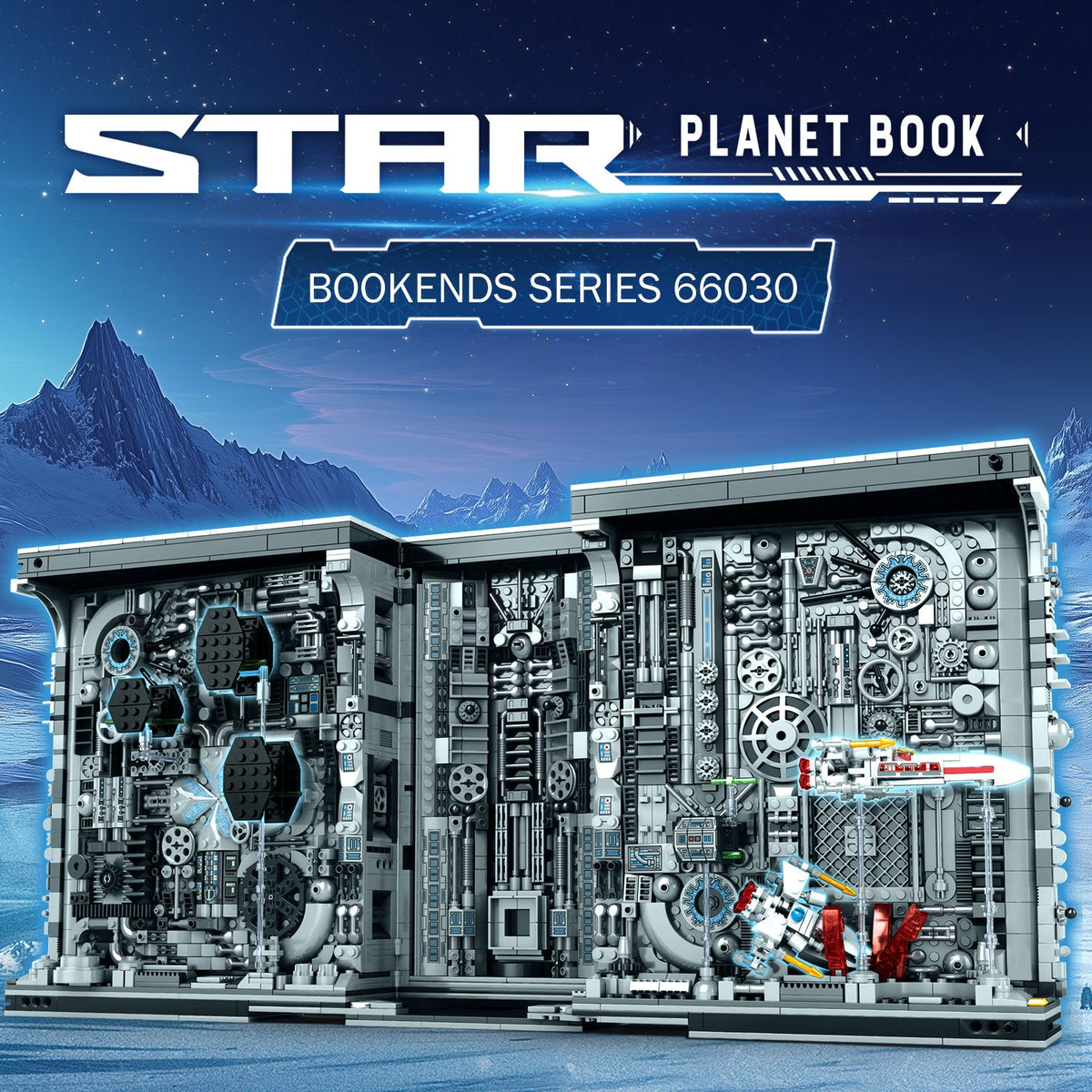 Serre-livres planètes, vue 2