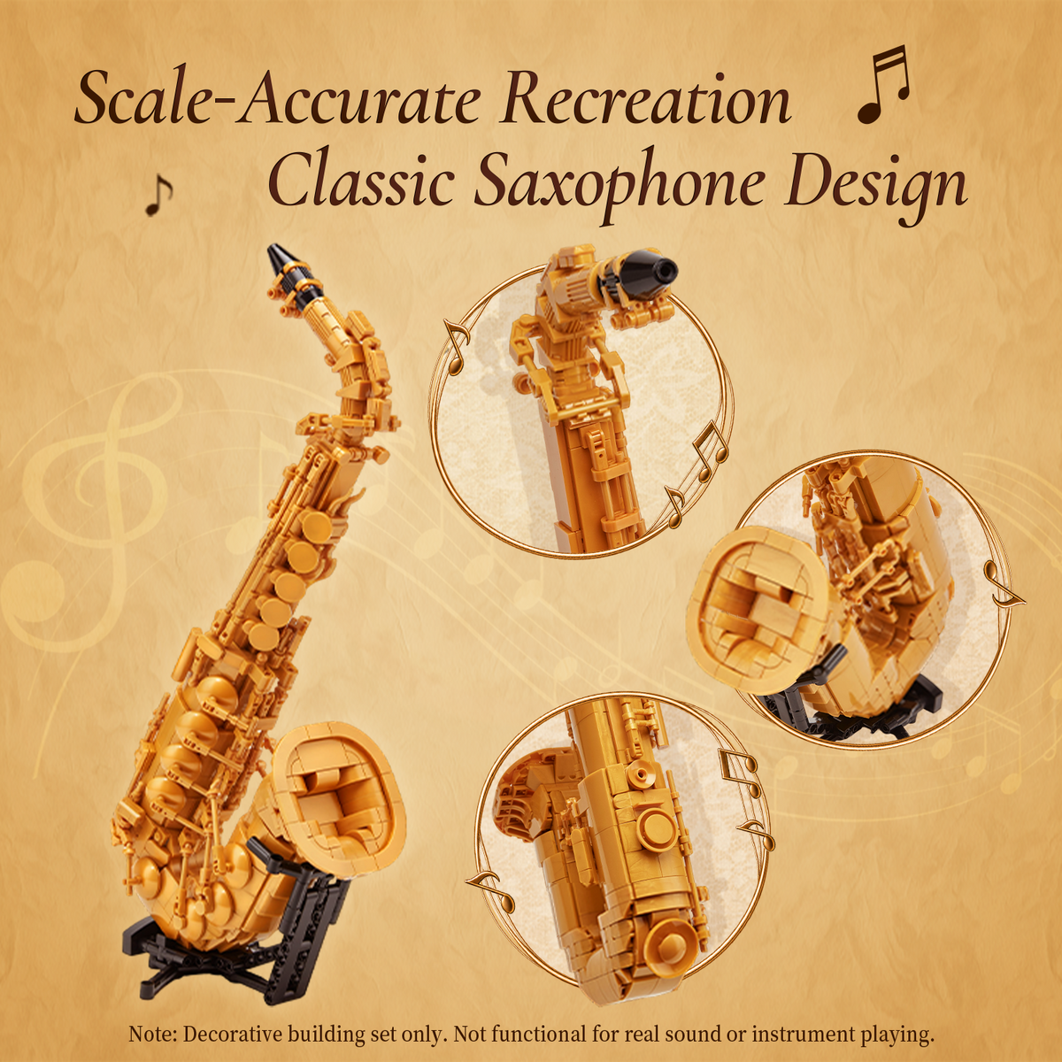 Saxophone, vue 3
