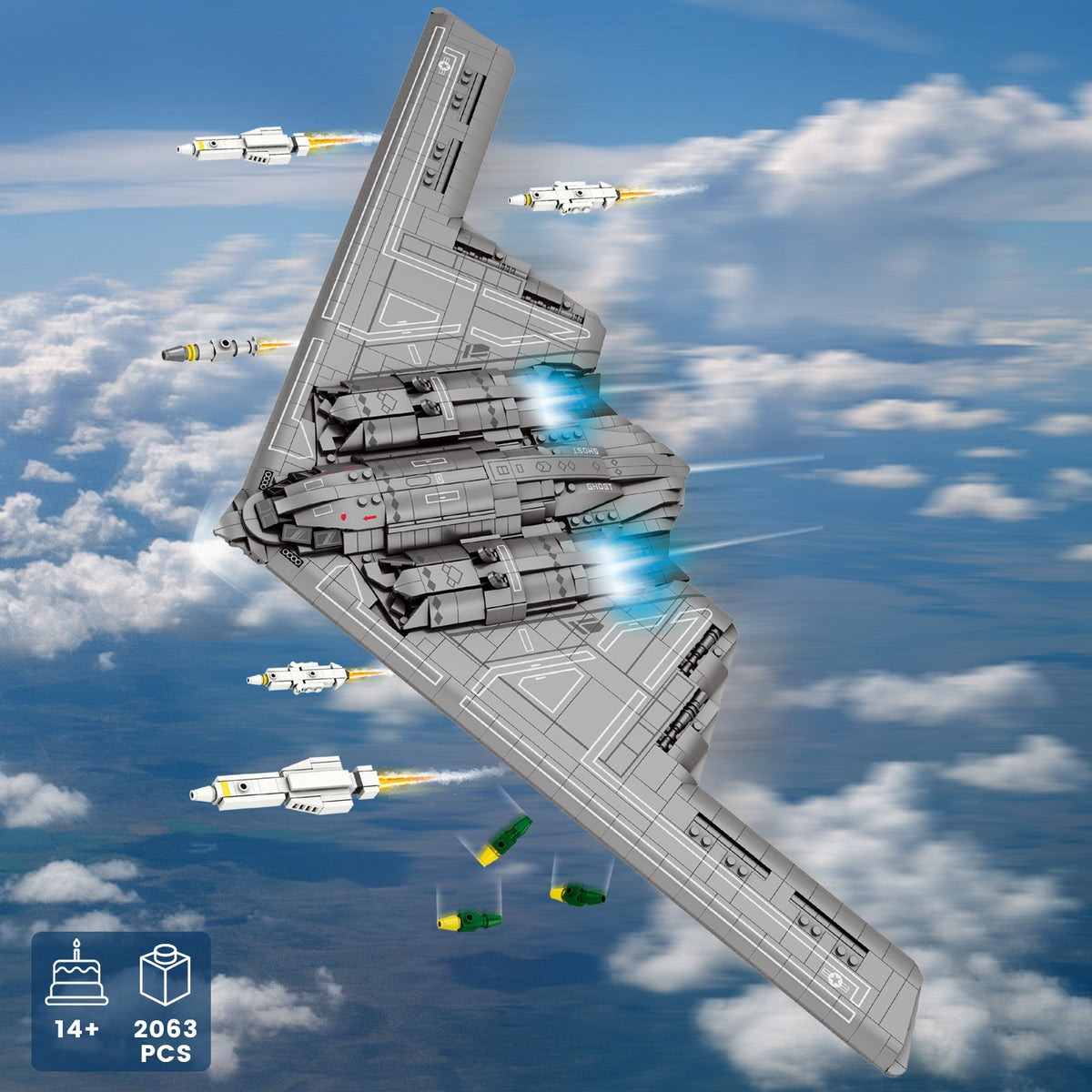 Bombardier furtif aile volante, vue 2