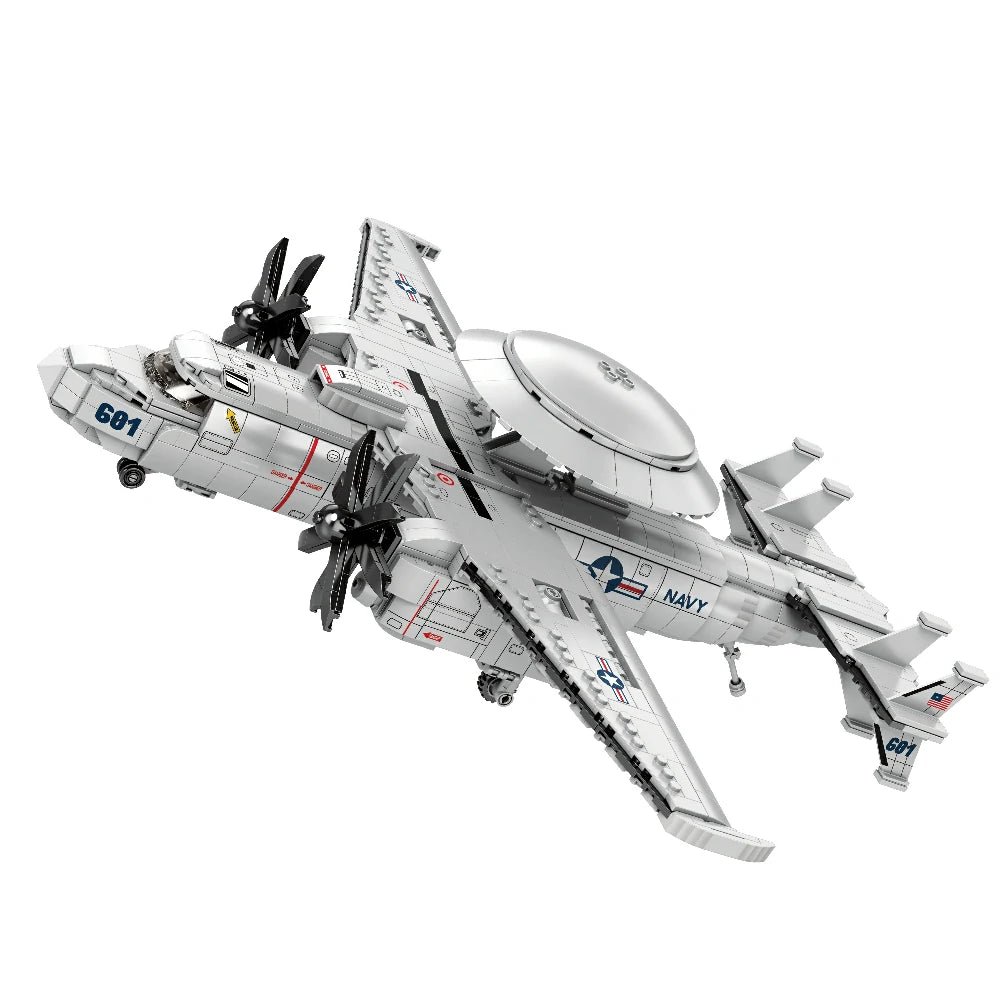 Avion de guet aérien embarqué à radar dorsal, vue 2