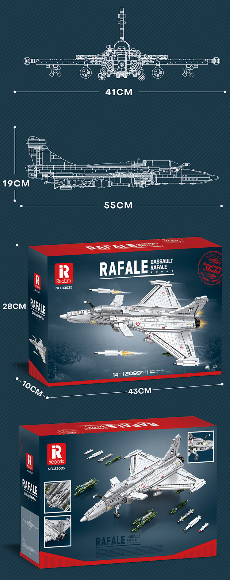 Chasseur polyvalent à aile delta et plans canard, vue 7