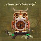 Horloge hibou, vue 3