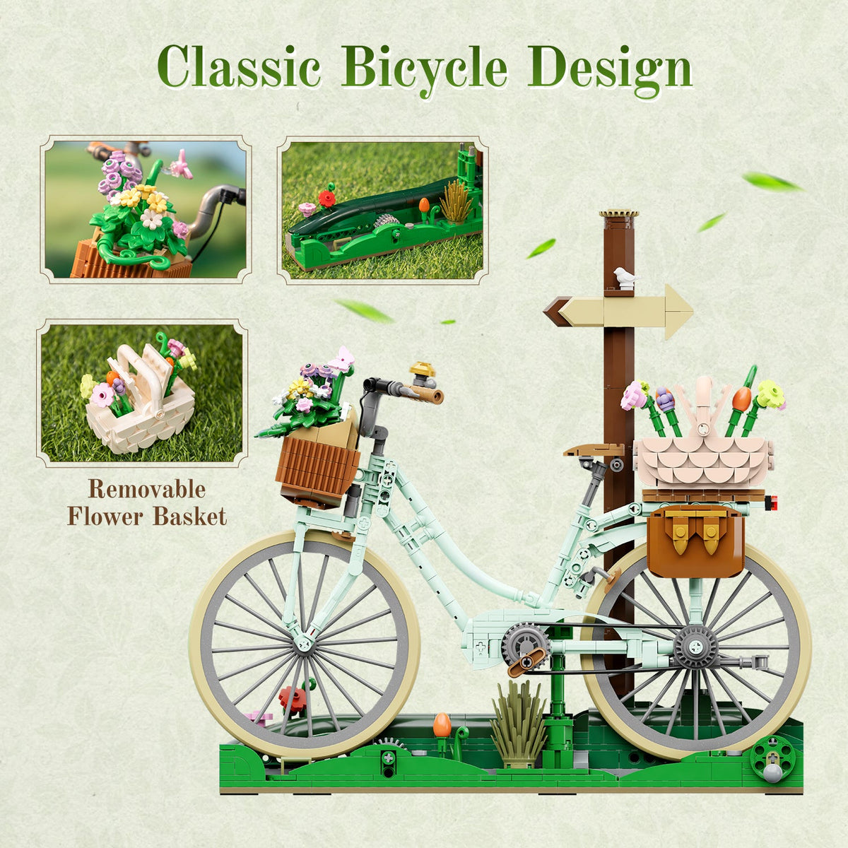 Vélo de pique-nique printanier, vue 3