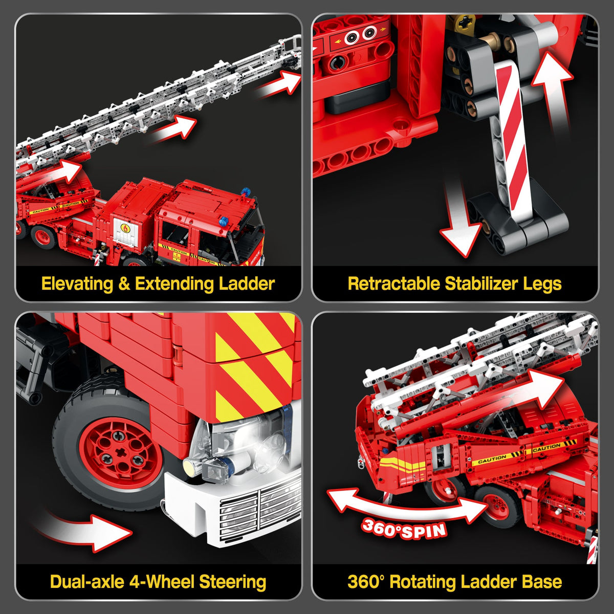 Camion de pompiers, vue 3