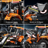 Tracteur chargeur, vue 5