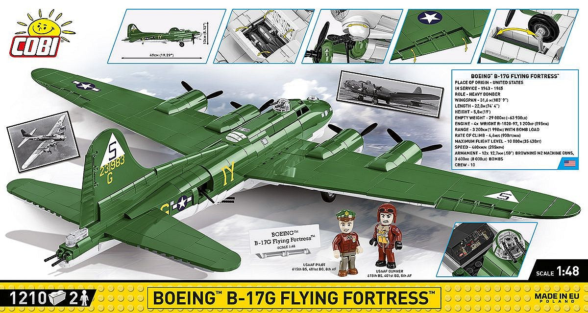 Bombardier lourd quadrimoteur américain de 1943, échelle 1:48, vue 5