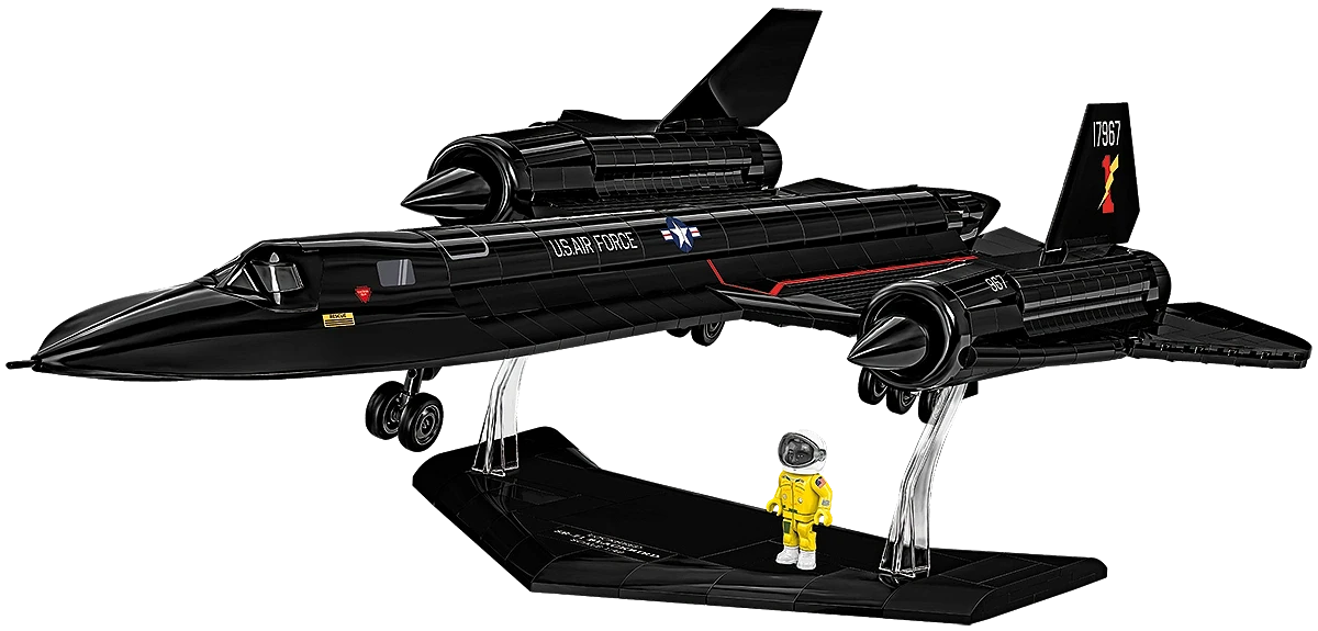 Avion de reconnaissance noir à très haute altitude, échelle 1:48, vue 2