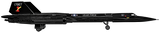 Avion de reconnaissance noir à très haute altitude, échelle 1:48, vue 3