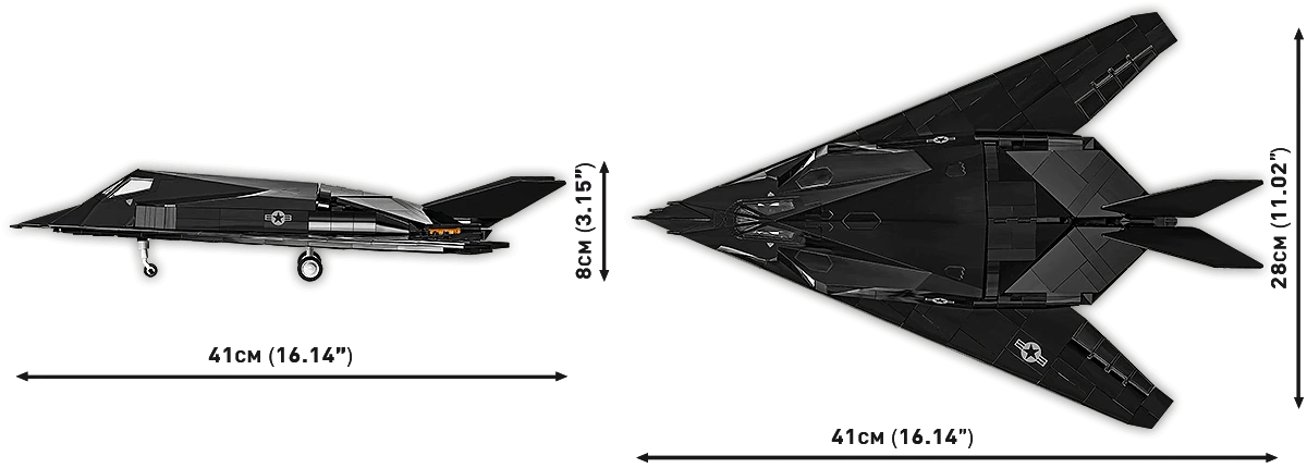 Avion furtif à facettes, échelle 1:48, vue 5