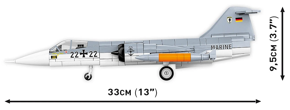 Intercepteur à ailes courtes des années 1960, échelle 1:48, vue 4