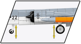 Intercepteur à ailes courtes des années 1960, échelle 1:48, vue 5