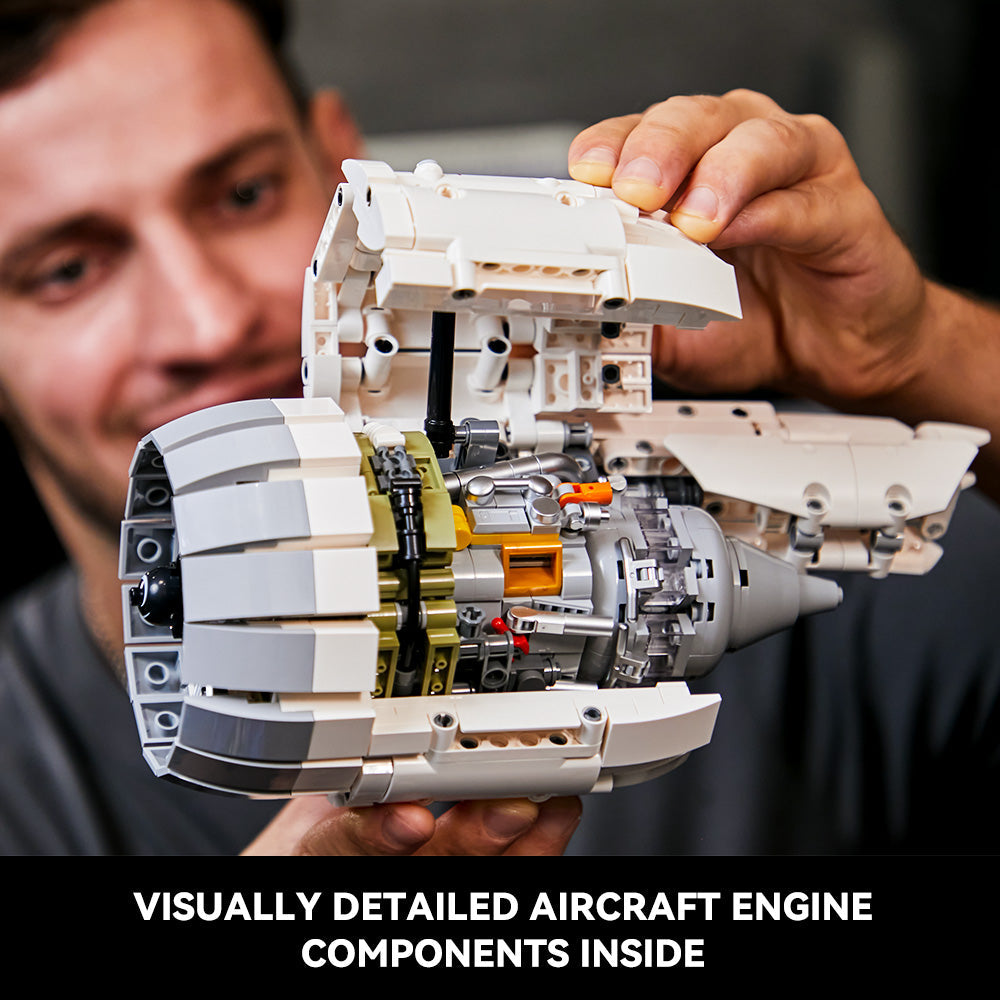 Atelier de maintenance d'un moteur d'avion, vue 5