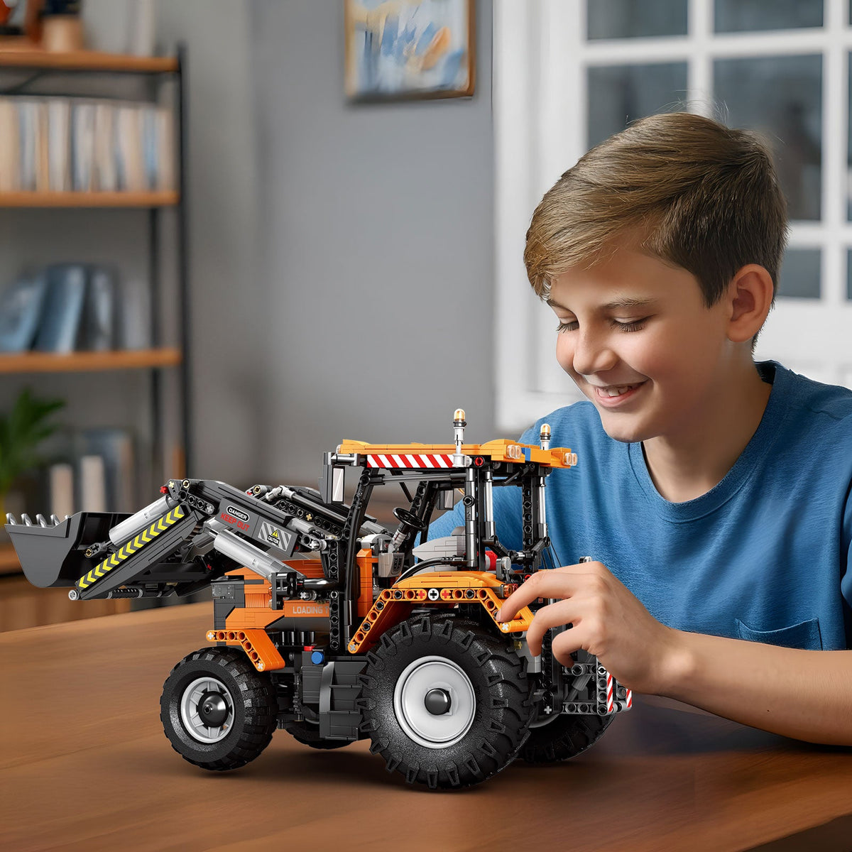 Tracteur chargeur, vue 6