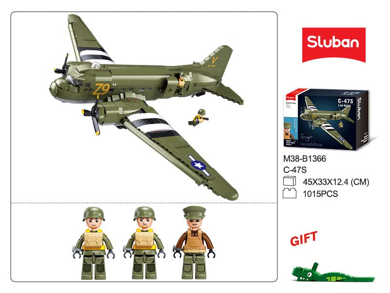 Avion de transport bimoteur de 1943, échelle 1:44, vue 5