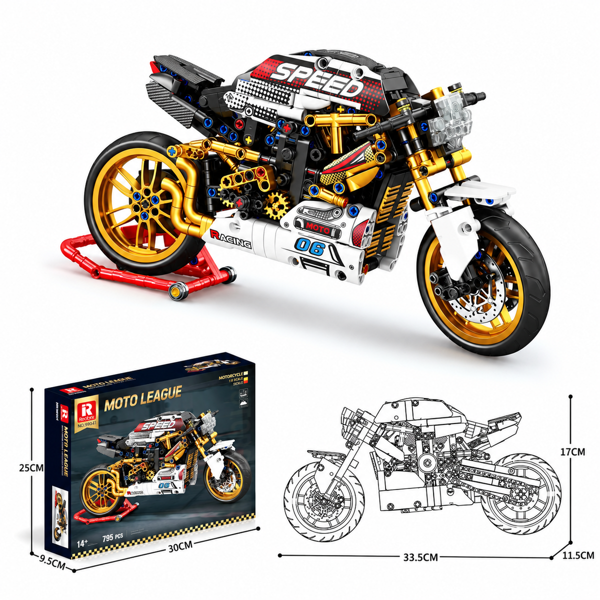 Café racer, échelle 1:8
