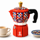 Cafetière italienne, vue complémentaire 2, lumière harmonisée