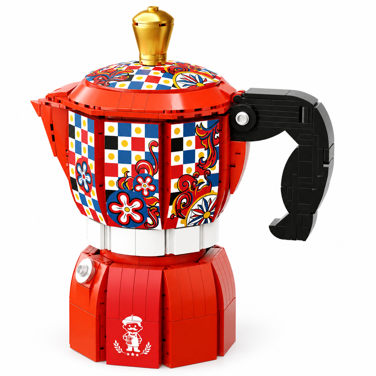 Cafetière italienne, vue complémentaire 3, lumière harmonisée