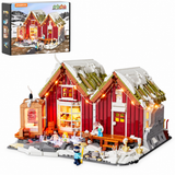 Chalet spa et source chaude, avec lumières, vue complémentaire 3, lumière harmonisée