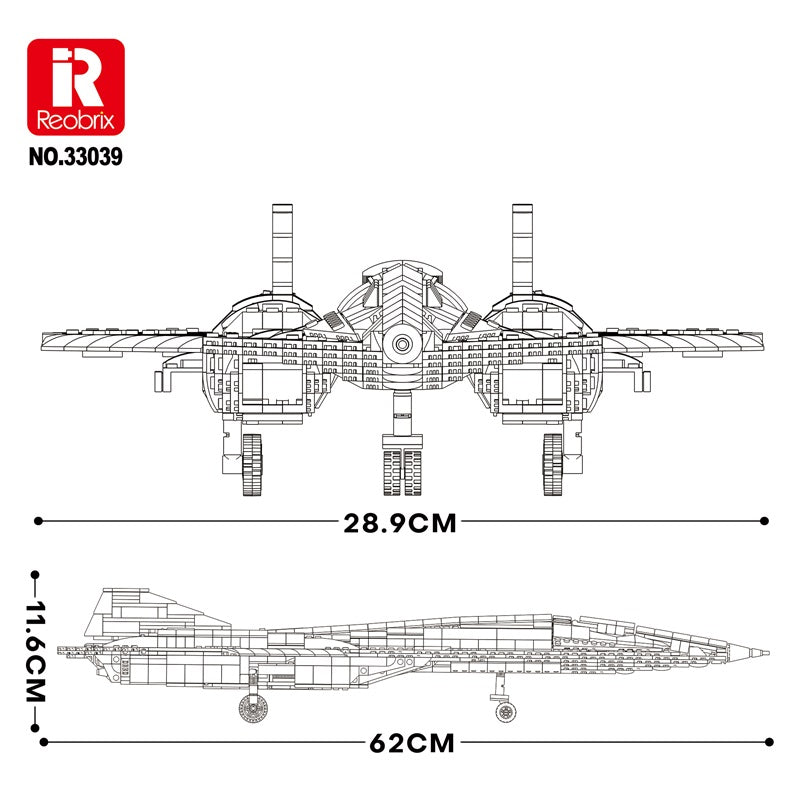 Avion de reconnaissance hypersonique futuriste, vue 5