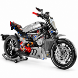 Moto roadster grise — vue 1