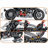 Moto roadster grise — vue 5