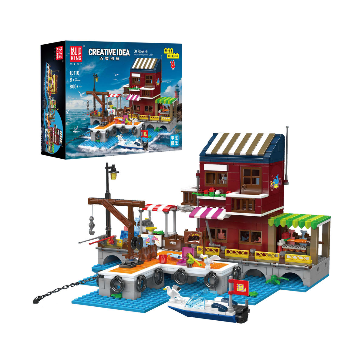 Quai de pêche et marché du port, vue principale
