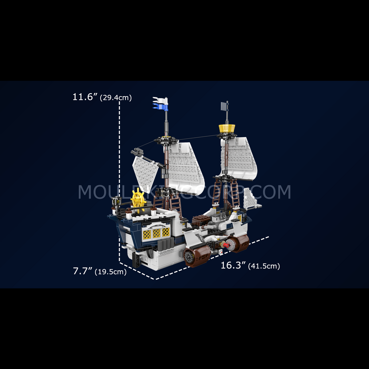 Navire steampunk, vue 6