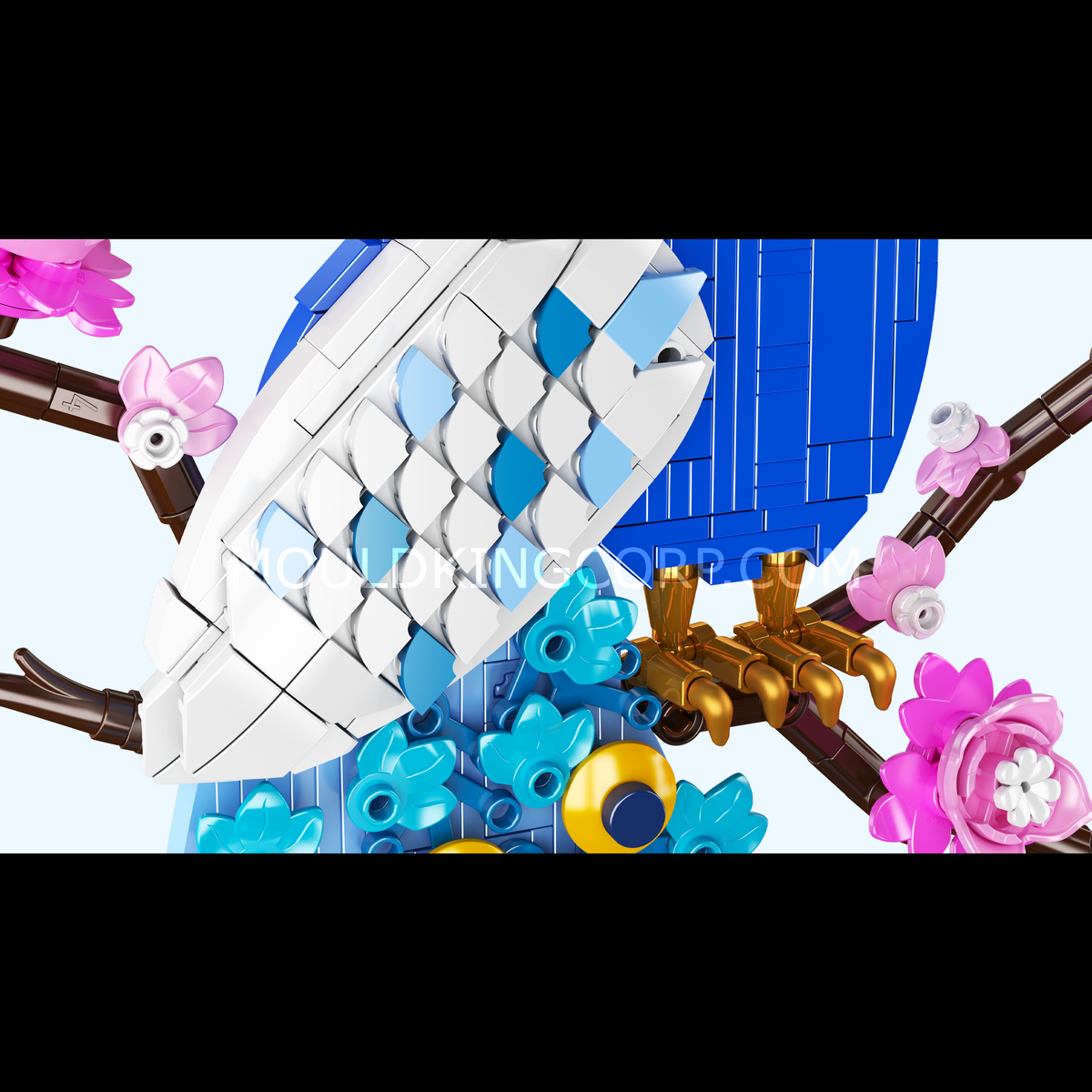 Paon et fleurs de prunier, vue 2