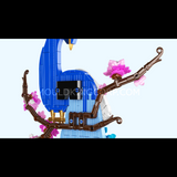 Paon et fleurs de prunier, vue 4
