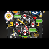 Horloge futuriste, vue 2